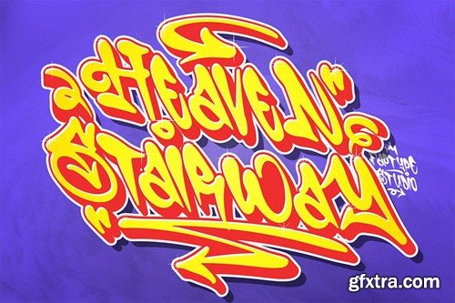 Shotgun Blues | Graffiti Music Font NKBBVPR