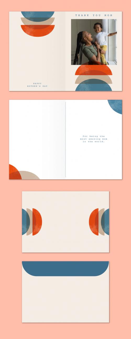 Modern Mother's Day Card Layout - 426735401