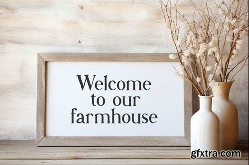 Farmhouse Rustic Font VTSFAXB