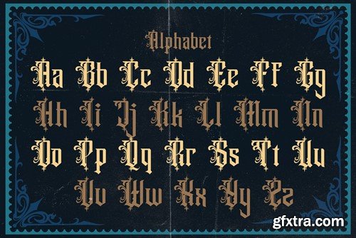 Santero Modern Blackletter Font B4FNSD4