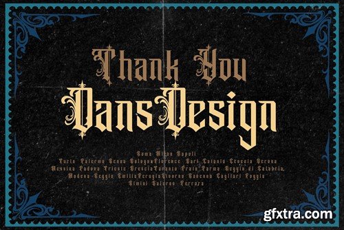 Santero Modern Blackletter Font B4FNSD4