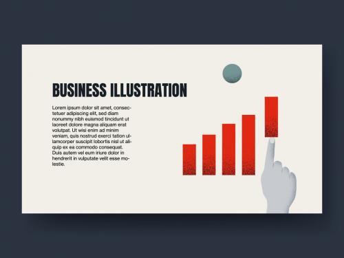 Business Chart Bubble Blog Post Layout - 427292668