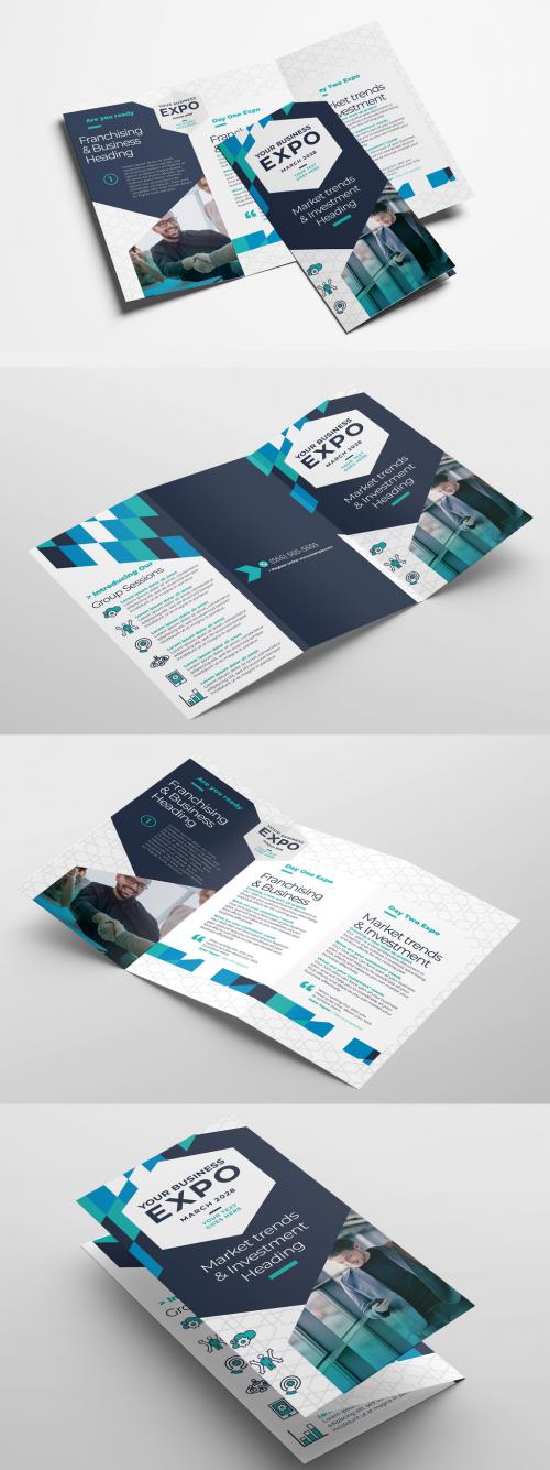 Modern Business Trifold Brochure for Corporate Events Seminar Conference - 427490056