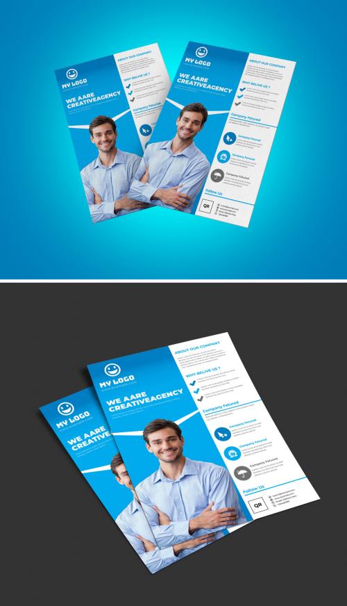 Corporate Business Flyer Design Layout - 427508790
