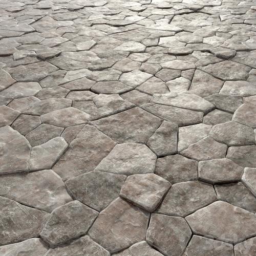 Old rock paving stones