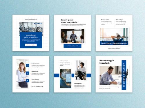 Blue Business Social Media Layouts - 427720313