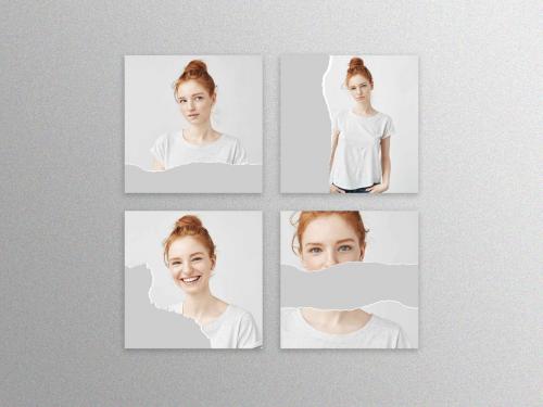 Torn Paper Effect for Social Media Post Layouts - 427720898