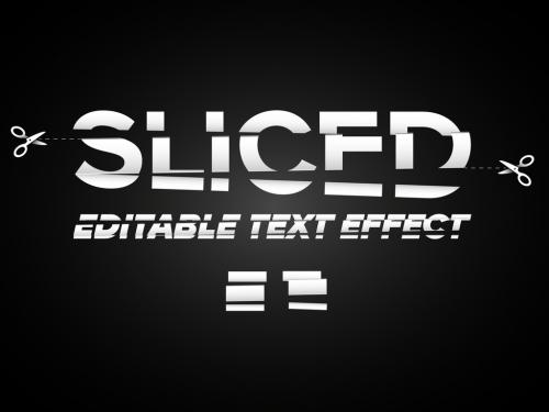 Sliced Editable Text Appearance Effect - 427956927