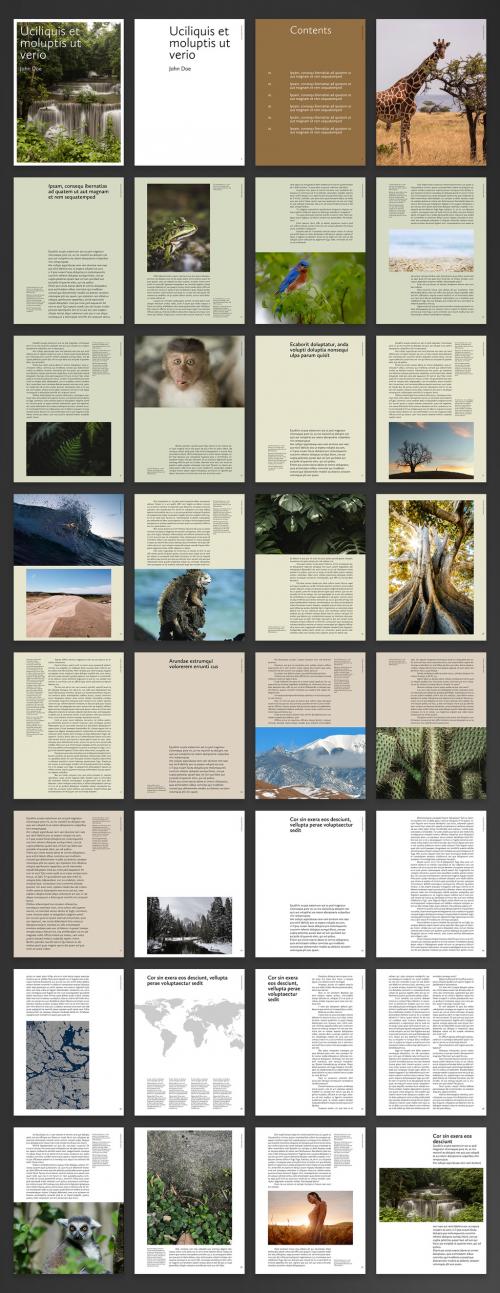 Sustainable Resilient Nature Design Digital Book Layout - 427963032