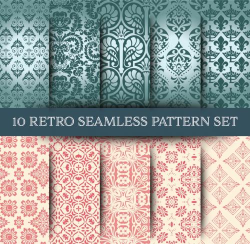 Set of 10 Seamless Pattern - 428200484