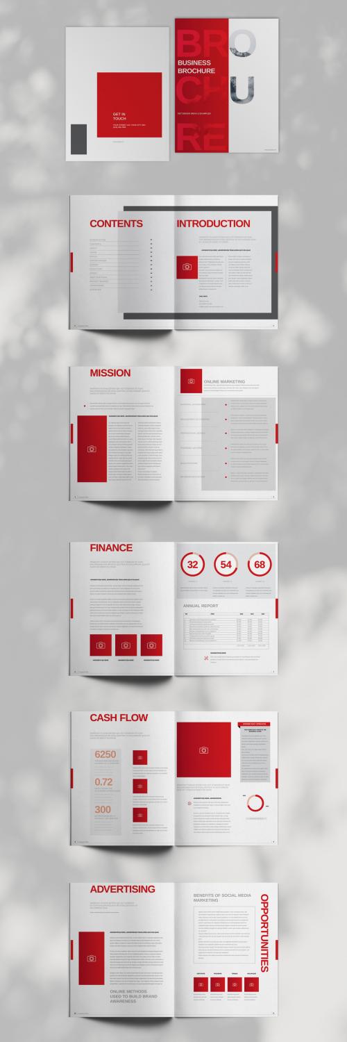 Red Studio Brochure Layout - 428839833