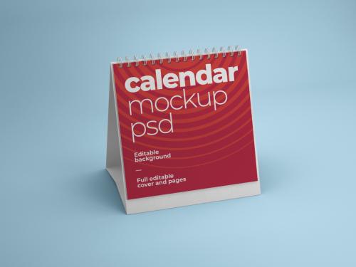 Square Desk Calendar Mockup - 428849329