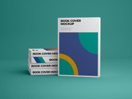 Vertical Book Hardcover Mockup - 428852164