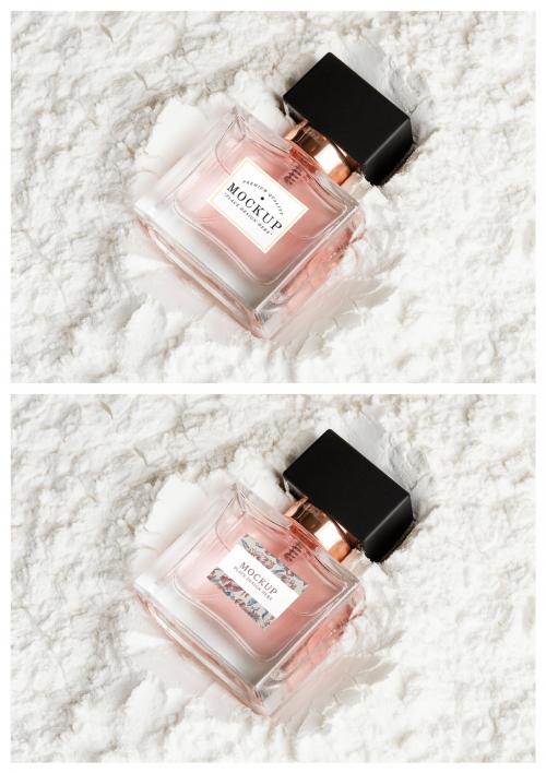 Feminine Perfume Glass Bottle Mockup - 428852341