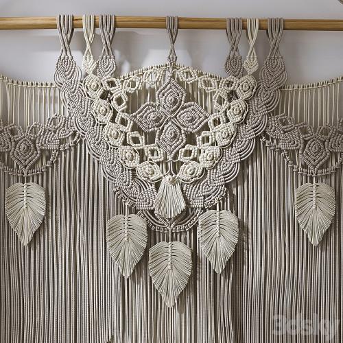 Decorative set with panels Macrame # 2