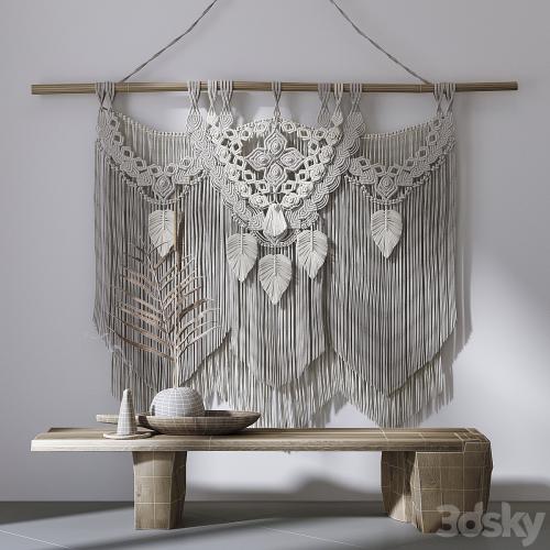 Decorative set with panels Macrame # 2