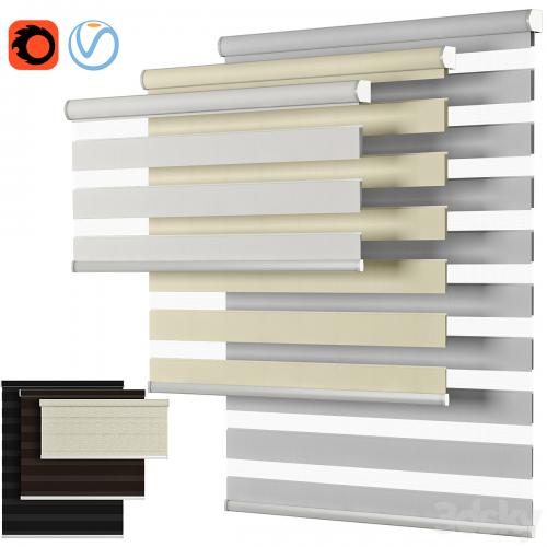 Roller Blind 58 | Select Blinds | Essential Light Filtering Dual Shade | Day and night