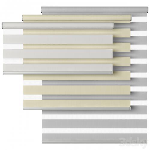 Roller Blind 58 | Select Blinds | Essential Light Filtering Dual Shade | Day and night