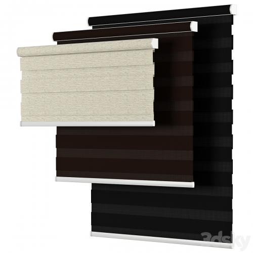 Roller Blind 58 | Select Blinds | Essential Light Filtering Dual Shade | Day and night