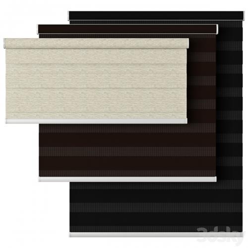 Roller Blind 58 | Select Blinds | Essential Light Filtering Dual Shade | Day and night