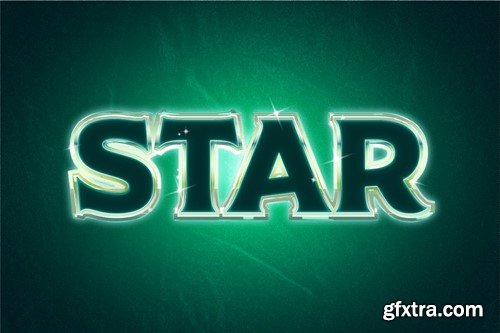 Star Text Effect RS7272F