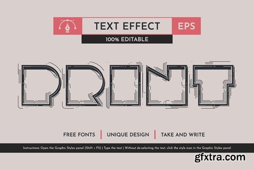 Retro - Editable Text Effect, Font Style WLWFP98