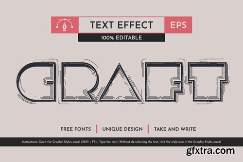 Retro - Editable Text Effect, Font Style WLWFP98