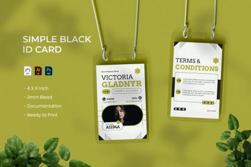 Simple Black - ID Card