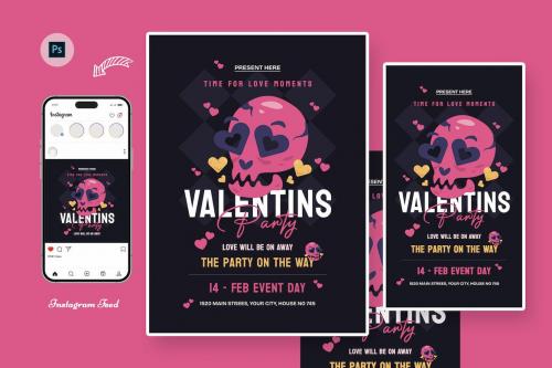 Chocolate Valentines Day Flyer Template