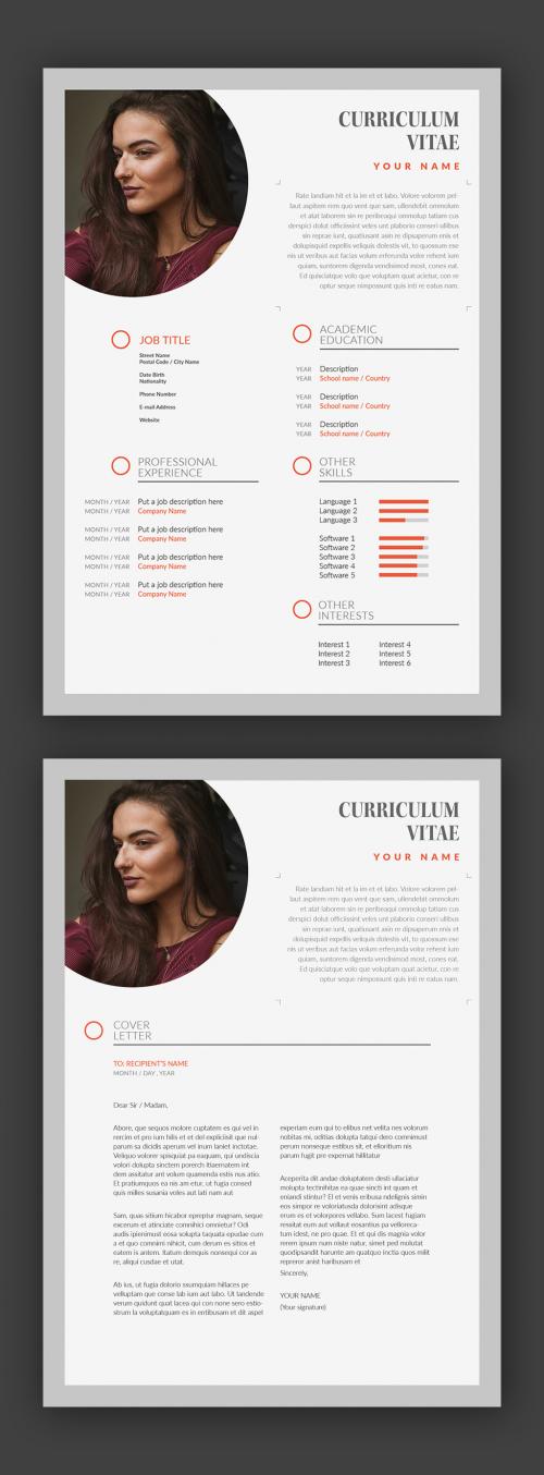 CV and Cover Letter Layout - 429047410