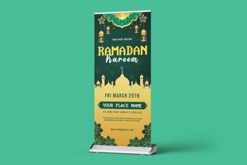 Ramadan Kareem Roll Up Banner