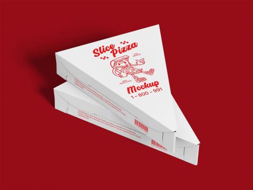 Pizza Slice Box Mockup