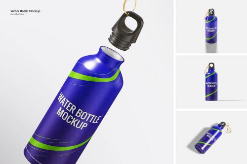 Travel Water Bottle Mockup