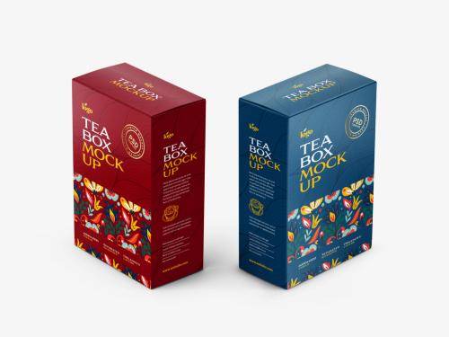 Tea Box Packaging Mockup - 429055439