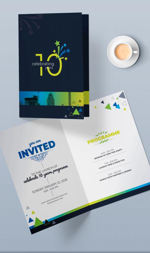 Corporate Invitation Card Design Layout - 429256101