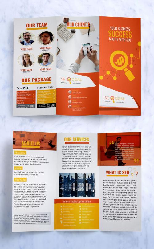 SEO Tri-Fold Brochure - 429256124