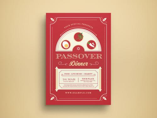 Passover Flyer Layout - 429264635