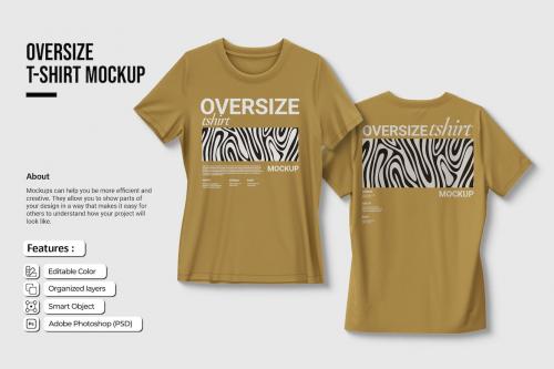 Oversize Tshirt Womens Mockup