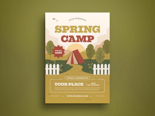 Spring Camp Flyer - 429264706