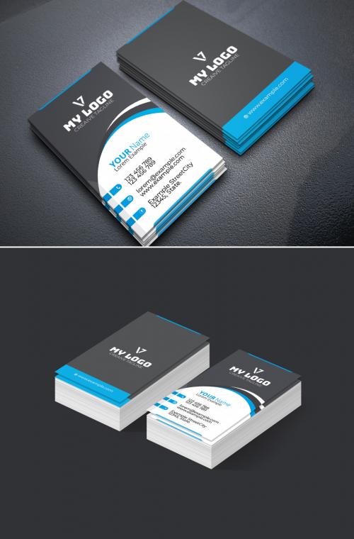 Corporate Clean Business Card Layout - 429486364