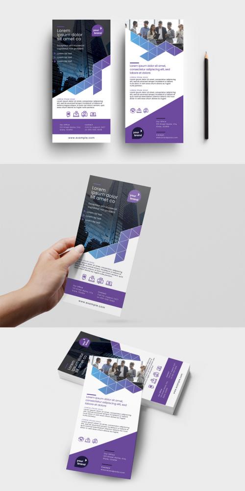 Investment Consultants Flyer Card Layout for Business Consultants Dl Modern Style - 429646466