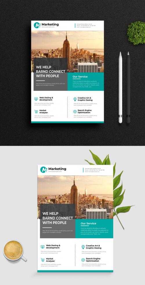 Paste Business Flyer Layout - 429653664