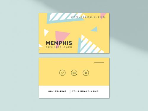 Memphis Name Card Design Layout - 430212187