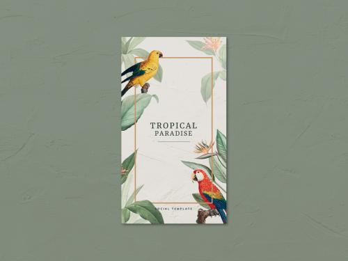 Tropical Paradise Social Story Layout - 430212327