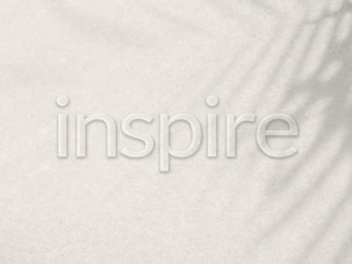 Word Inspire Embossed Typography Design - 430212345