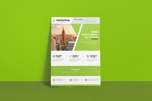 Green Business Flyer Layout - 430230867