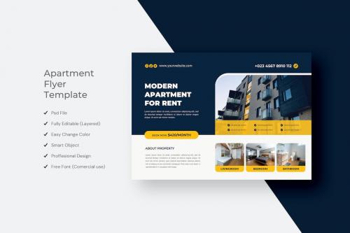 Apartment Flyer Template Design