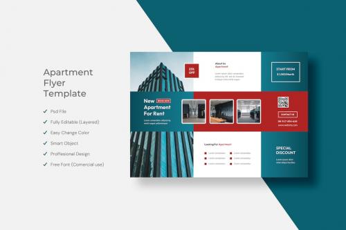 Apartment Flyer Template Design