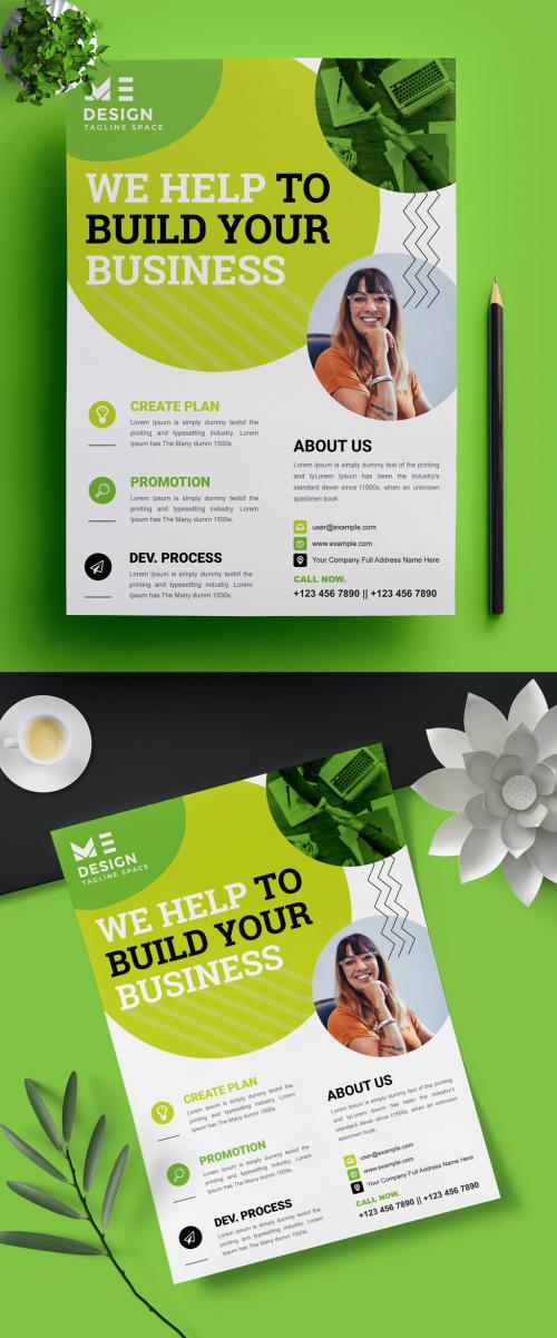 Corporate Flyer Layout Design - 430627320