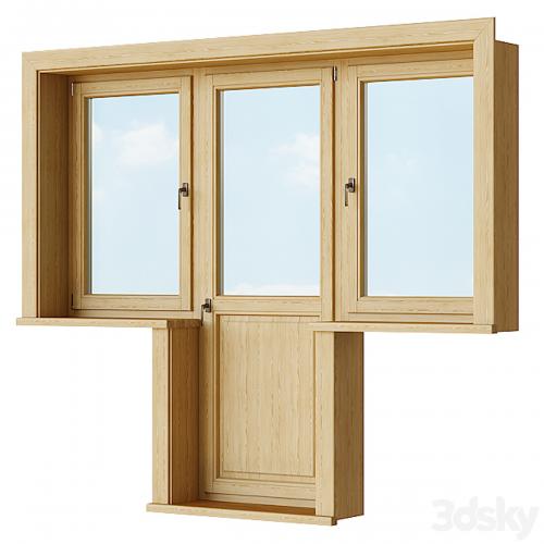 Set of wooden doors 3 | Constructor